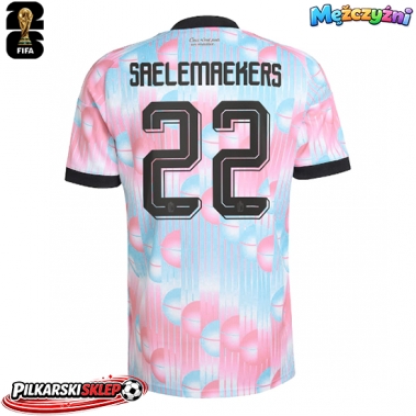 Belgia Alexis Saelemaekers #22 Koszulka Wyjazdowa MŚ 2026 Krótki Rękaw
