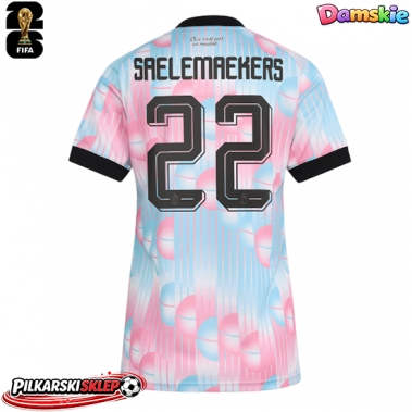 Belgia Alexis Saelemaekers #22 Koszulka Wyjazdowa damskie MŚ 2026 Krótki Rękaw
