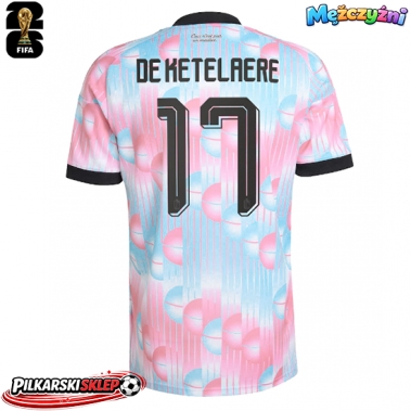 Belgia Charles De Ketelaere #17 Koszulka Wyjazdowa MŚ 2026 Krótki Rękaw