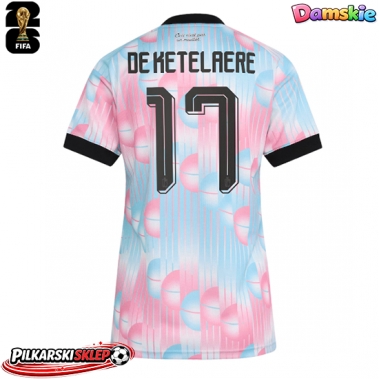 Belgia Charles De Ketelaere #17 Koszulka Wyjazdowa damskie MŚ 2026 Krótki Rękaw