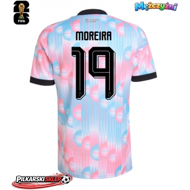Belgia Diego Moreira #19 Koszulka Wyjazdowa MŚ 2026 Krótki Rękaw