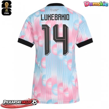 Belgia Dodi Lukebakio #14 Koszulka Wyjazdowa damskie MŚ 2026 Krótki Rękaw