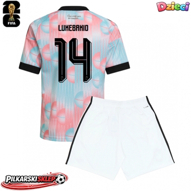 Belgia Dodi Lukebakio #14 Koszulka Wyjazdowa dzieci MŚ 2026 Krótki Rękaw (+ krótkie spodenki)