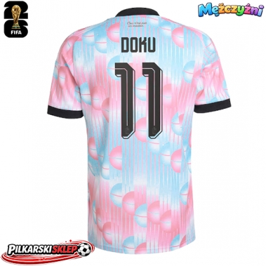 Belgia Jeremy Doku #11 Koszulka Wyjazdowa MŚ 2026 Krótki Rękaw