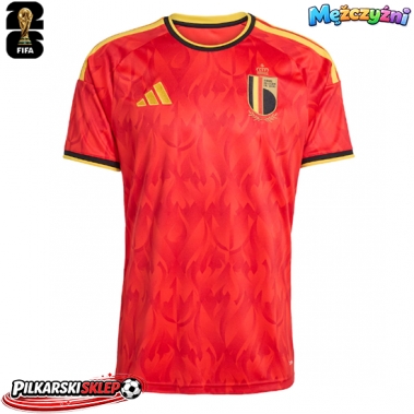 Belgia Koszulka Podstawowa MŚ 2026 Krótki Rękaw