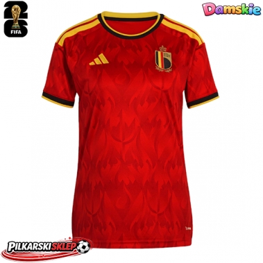 Belgia Koszulka Podstawowa damskie MŚ 2026 Krótki Rękaw