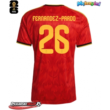 Belgia Matias Fernandez-Pardo #26 Koszulka Podstawowa MŚ 2026 Krótki Rękaw