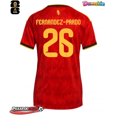 Belgia Matias Fernandez-Pardo #26 Koszulka Podstawowa damskie MŚ 2026 Krótki Rękaw