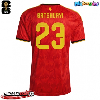 Belgia Michy Batshuayi #23 Koszulka Podstawowa MŚ 2026 Krótki Rękaw