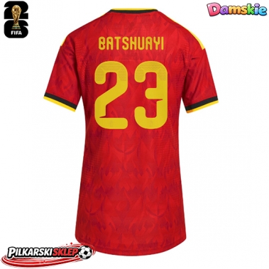 Belgia Michy Batshuayi #23 Koszulka Podstawowa damskie MŚ 2026 Krótki Rękaw