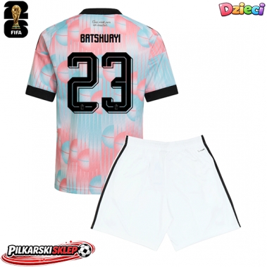 Belgia Michy Batshuayi #23 Koszulka Wyjazdowa dzieci MŚ 2026 Krótki Rękaw (+ krótkie spodenki)