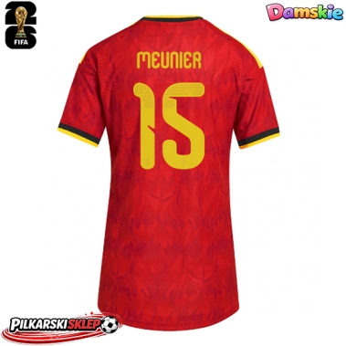 Belgia Thomas Meunier #15 Koszulka Podstawowa damskie MŚ 2026 Krótki Rękaw