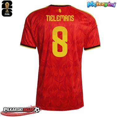 Belgia Youri Tielemans #8 Koszulka Podstawowa MŚ 2026 Krótki Rękaw