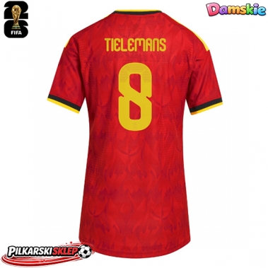 Belgia Youri Tielemans #8 Koszulka Podstawowa damskie MŚ 2026 Krótki Rękaw