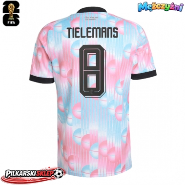 Belgia Youri Tielemans #8 Koszulka Wyjazdowa MŚ 2026 Krótki Rękaw