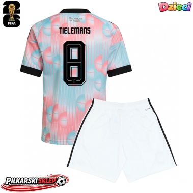 Belgia Youri Tielemans #8 Koszulka Wyjazdowa dzieci MŚ 2026 Krótki Rękaw (+ krótkie spodenki)