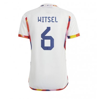 Belgija Axel Witsel #6 Koszulka Wyjazdowa MŚ 2022 Krótki Rękaw