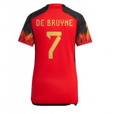 Belgija Kevin De Bruyne #7 Koszulka Podstawowa damskie MŚ 2022 Krótki Rękaw