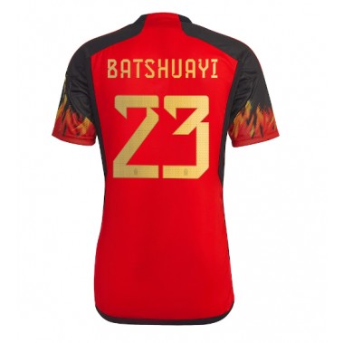 Belgija Michy Batshuayi #23 Koszulka Podstawowa MŚ 2022 Krótki Rękaw
