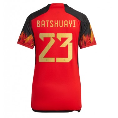 Belgija Michy Batshuayi #23 Koszulka Podstawowa damskie MŚ 2022 Krótki Rękaw