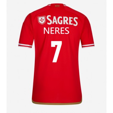 Benfica David Neres #7 Koszulka Podstawowa 2023-24 Krótki Rękaw