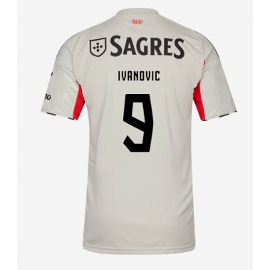 Benfica Franjo Ivanovic #9 Koszulka Wyjazdowa 2025-26 Krótki Rękaw
