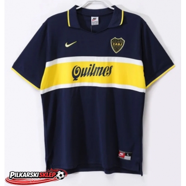 Boca Juniors 1996-1997 Koszulka Retro Podstawowa Krótki Rękaw