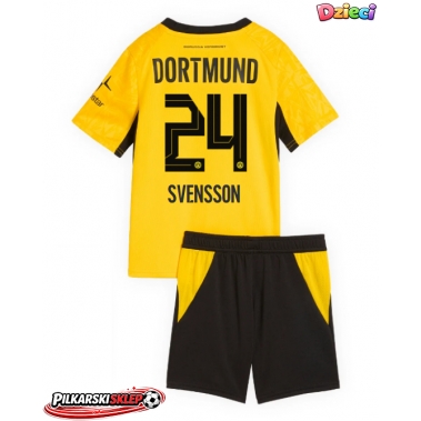 Borussia Dortmund Daniel Svensson #24 Koszulka Podstawowa dzieci 2026-27 Krótki Rękaw (+ krótkie spodenki)