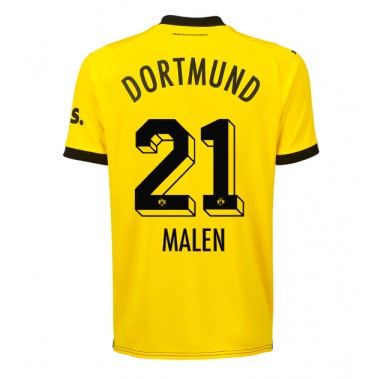 Borussia Dortmund Donyell Malen #21 Koszulka Podstawowa 2023-24 Krótki Rękaw