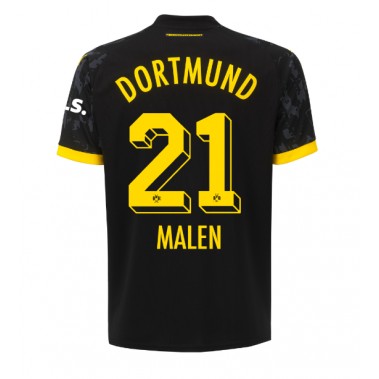 Borussia Dortmund Donyell Malen #21 Koszulka Wyjazdowa 2023-24 Krótki Rękaw