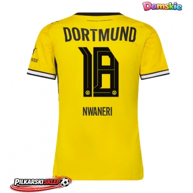 Borussia Dortmund Ethan Nwaneri #18 Koszulka Podstawowa damskie 2026-27 Krótki Rękaw