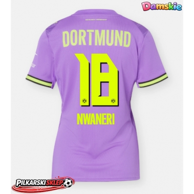 Borussia Dortmund Ethan Nwaneri #18 Koszulka Trzecia damskie 2026-27 Krótki Rękaw