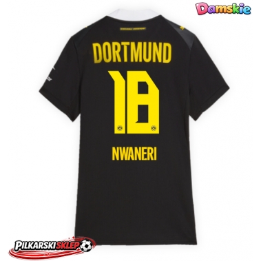 Borussia Dortmund Ethan Nwaneri #18 Koszulka Wyjazdowa damskie 2026-27 Krótki Rękaw