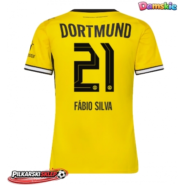 Borussia Dortmund Fabio Silva #21 Koszulka Podstawowa damskie 2026-27 Krótki Rękaw