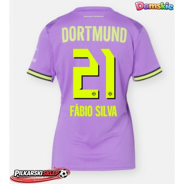 Borussia Dortmund Fabio Silva #21 Koszulka Trzecia damskie 2026-27 Krótki Rękaw