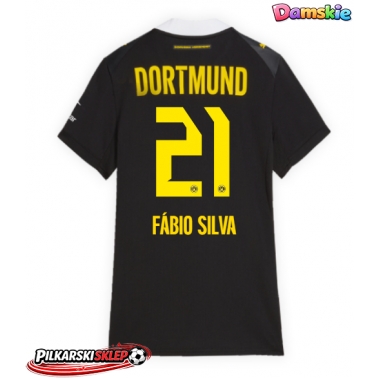 Borussia Dortmund Fabio Silva #21 Koszulka Wyjazdowa damskie 2026-27 Krótki Rękaw