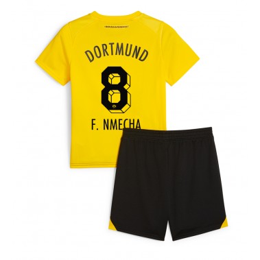 Borussia Dortmund Felix Nmecha #8 Koszulka Podstawowa dzieci 2023-24 Krótki Rękaw (+ krótkie spodenki)