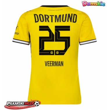 Borussia Dortmund Joey Veerman #25 Koszulka Podstawowa damskie 2026-27 Krótki Rękaw