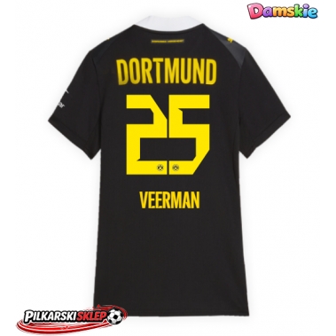 Borussia Dortmund Joey Veerman #25 Koszulka Wyjazdowa damskie 2026-27 Krótki Rękaw