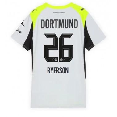 Borussia Dortmund Julian Ryerson #26 Koszulka Wyjazdowa damskie 2025-26 Krótki Rękaw Borussia Dortmund Julian Ryerson #26 Koszulka Wyjazdowa damskie 2025-26 Krótki Rękaw