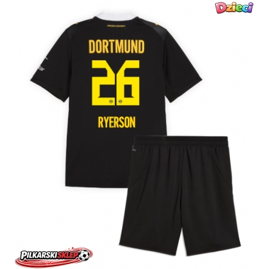 Borussia Dortmund Julian Ryerson #26 Koszulka Wyjazdowa dzieci 2026-27 Krótki Rękaw (+ krótkie spodenki)