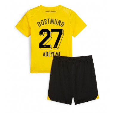 Borussia Dortmund Karim Adeyemi #27 Koszulka Podstawowa dzieci 2023-24 Krótki Rękaw (+ krótkie spodenki)