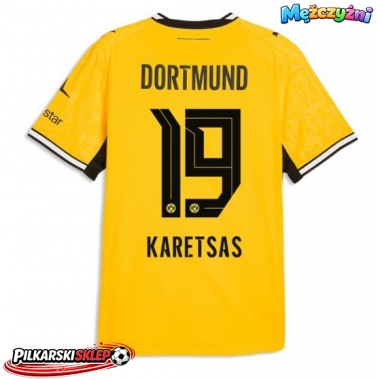 Borussia Dortmund Konstantinos Karetsas #19 Koszulka Podstawowa 2026-27 Krótki Rękaw