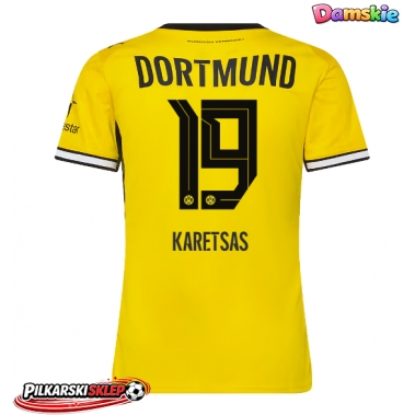 Borussia Dortmund Konstantinos Karetsas #19 Koszulka Podstawowa damskie 2026-27 Krótki Rękaw