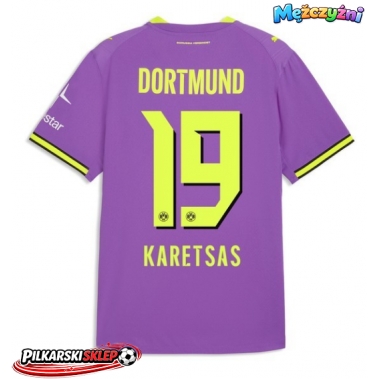 Borussia Dortmund Konstantinos Karetsas #19 Koszulka Trzecia 2026-27 Krótki Rękaw