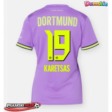 Borussia Dortmund Konstantinos Karetsas #19 Koszulka Trzecia damskie 2026-27 Krótki Rękaw