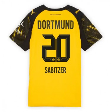 Borussia Dortmund Marcel Sabitzer #20 Koszulka Podstawowa damskie 2025-26 Krótki Rękaw
