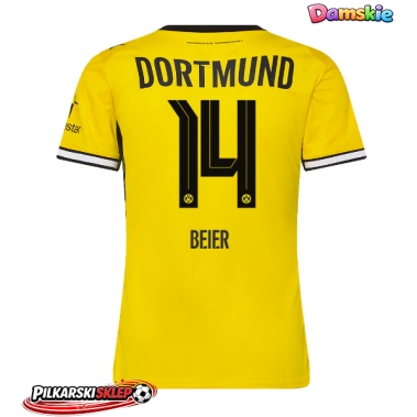 Borussia Dortmund Maximilian Beier #14 Koszulka Podstawowa damskie 2026-27 Krótki Rękaw
