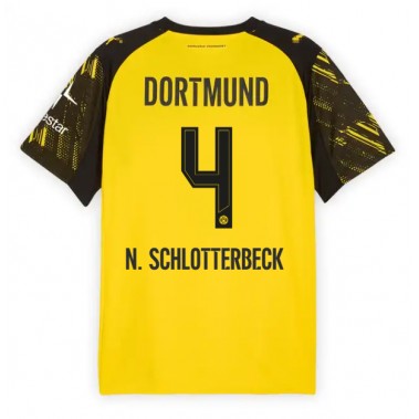 Borussia Dortmund Nico Schlotterbeck #4 Koszulka Podstawowa 2025-26 Krótki Rękaw Borussia Dortmund Nico Schlotterbeck #4 Koszulka Podstawowa 2025-26 Krótki Rękaw