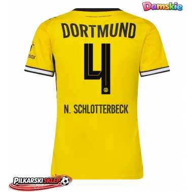 Borussia Dortmund Nico Schlotterbeck #4 Koszulka Podstawowa damskie 2026-27 Krótki Rękaw